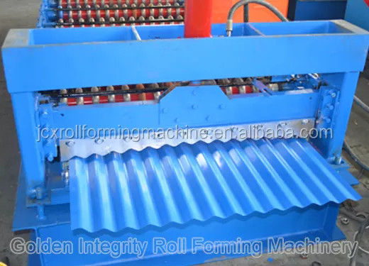 JCX New Corrugated Aluminium Iron Roofing Sheets Membuat Mesin Dengan Teknologi Baru dan mesin cold bending roll forming