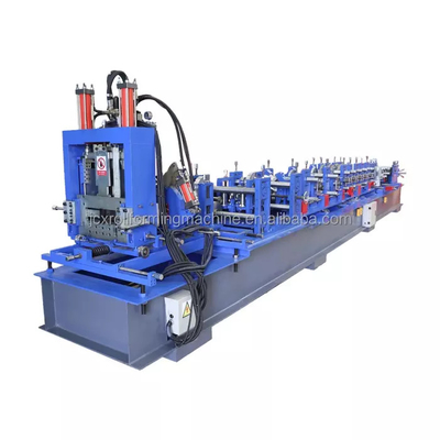 Baja Galvanis CZ Purlin Roll Forming Machine PLC C Channel Cold Roll Forming Machine