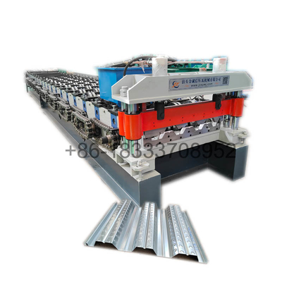 MESIN ROLL FORMING PANEL LOGAM LANTAI GALVANIS DESAIN BARU