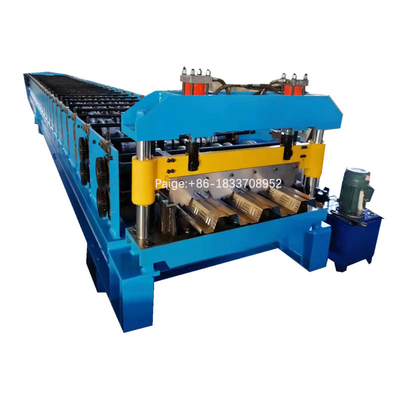 MESIN ROLL FORMING PANEL LOGAM LANTAI GALVANIS DESAIN BARU
