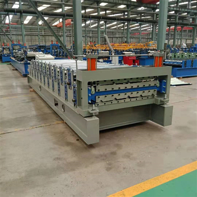 Steel Double Layer Roll Forming Machine Untuk Metal Ibr Box Profile Roof Wall Panel