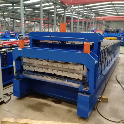 Mesin Roll Forming Lapisan Ganda Logam Warna Untuk Lembaran Atap Baja Dan Panel Dinding