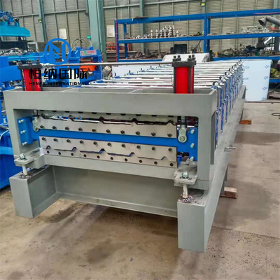 Mesin Roll Forming Lapisan Ganda Baja Warna Untuk Panel Dinding Atap Trapesium Ibr