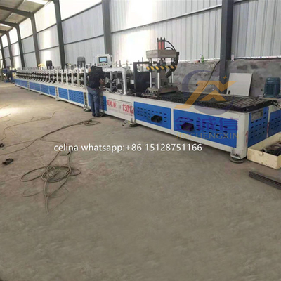 C Channel Forming Machine, Autochange purlin roll forming machine untuk dukungan fotovoltaik