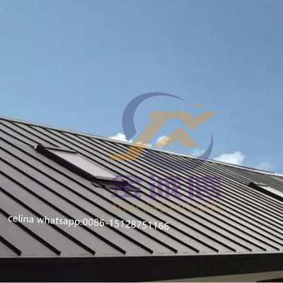 Full Automatic Aluminium Click Lock Staining seam Roof Panel Roll Forming Machine DI AMERIKA SERIKAT