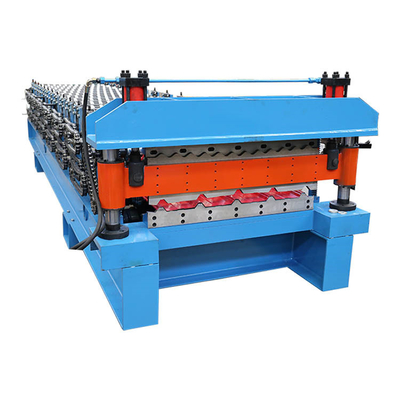 0.3-0.8mm Panel Dinding Atap Double Deck Roll Forming Machine 380V 50Hz