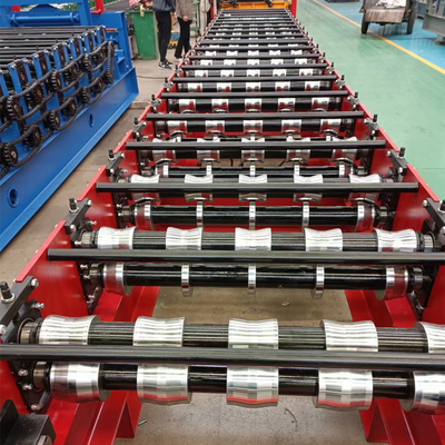 Rib Roof Panel Roll Forming Machine 15m / Min Mesin Pembuat Panel Atap