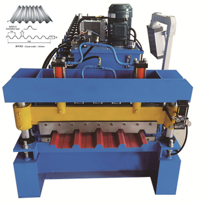 Galvalume kecepatan tinggi panel atap roll membentuk mesin 0.3-1mm digunakan untuk Rumah Tangga