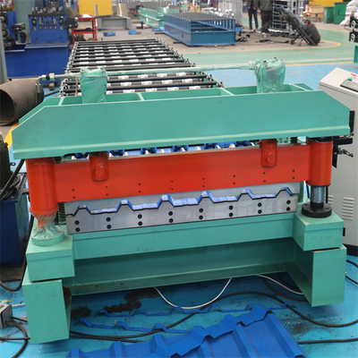 Hidrolik ibr roofing panel roll forming machine 0.3-1mm coler steel otomatis untuk konstruksi baja