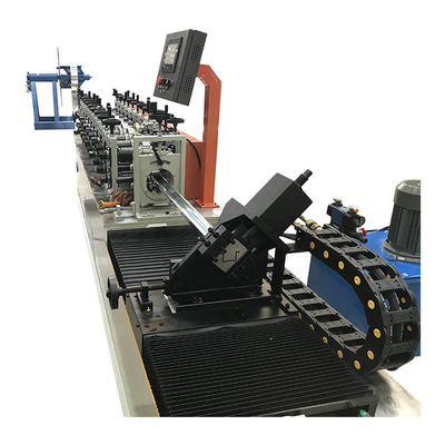 Garis Ganda Omega CU Profile Light Gauge Steel Keel Roll Forming Machine
