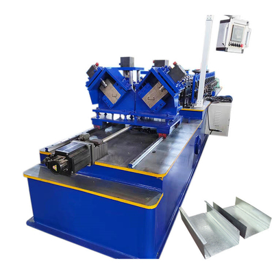 Steel Double C dan U Line Light Steel Stud Roll Forming Machine untuk Membuat Profil Drywall