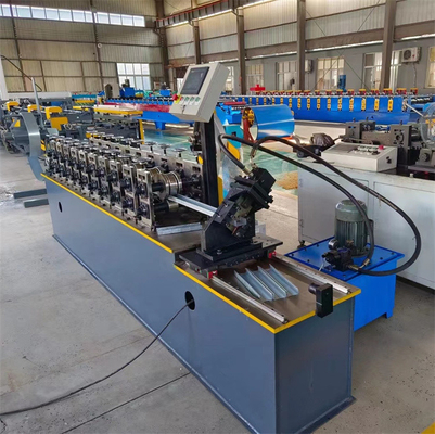 Galvanized Metal Stud Dan Track Steel Roll Forming Machine Untuk Framing Baja Pengukur Ringan