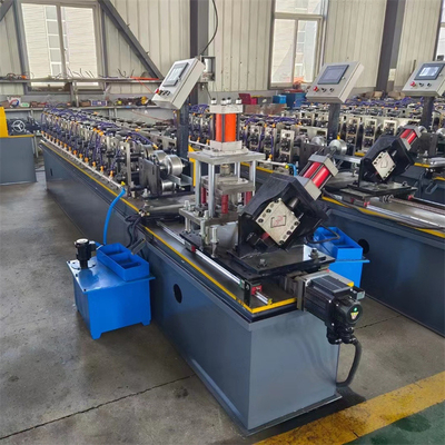 Double Line Drywall Studs dan Track Roll Forming Machine Sertifikasi CE Baja Galvanis