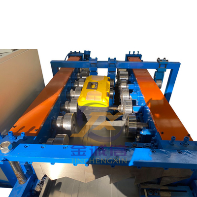 Panel Baja Warna Berdiri Seam Roll Forming Machine Mesin Pembentuk Panel Atap
