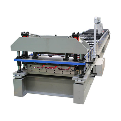 Pemotongan hidrolik PLC kontrol panel atap roll membentuk mesin 15-20m / mnt untuk dinding atap