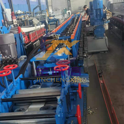 Braket Fotovoltaik Warna Merah Mesin Roll Forming Kontrol PLC Otomatis Penuh