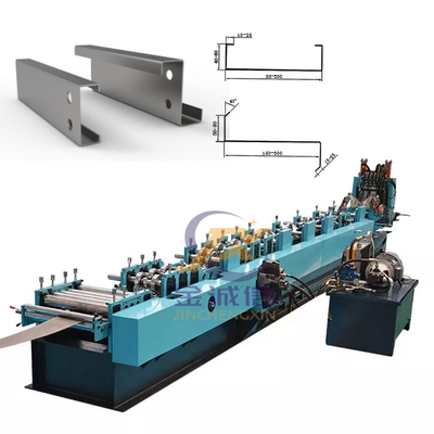 18 Stasiun Roller C Purlin Roll Forming Machine CZ Purlin Roll Forming Machine