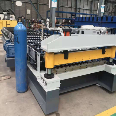 Profil Baja Bergelombang Lembaran Atap Genteng Membuat Harga Mesin Roll Forming