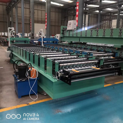 Atap Gelombang Bergelombang Logam Warna Otomatis Dan Panel Dinding Mesin Roll Forming Dingin