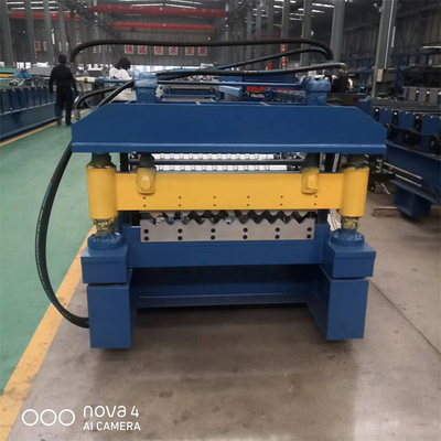 Baja Warna Dinding Atap Bergelombang Lembaran Besi Membuat Lembaran Logam Mesin Roll Forming