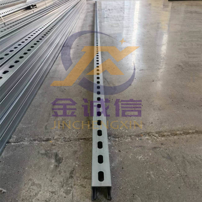 Mesin Roll Forming 380V Untuk Struktur Surya 41 * 21mm Mesin Roll Forming Saluran Unistrut