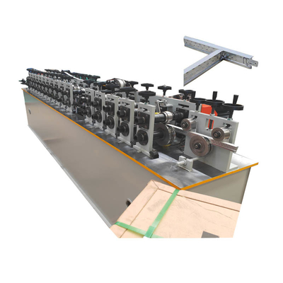 T BAR ROLL FORMING MACHINE CEILING GTID CHANNEL MESIN ROLL FORMING UNTUK CEILING