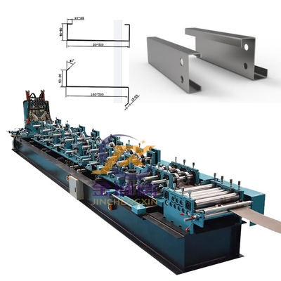 25m / Min Ukuran Dipertukarkan CZ Purlin Roll Forming Machine Penggerak Motor Hidrolik