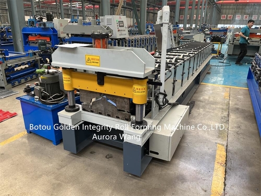 Kualitas Baik Metal Roof Ridge Capping Roll Forming Machine Roof Ridge Cover Tile Making Machine