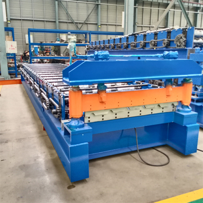 1200mm 1220mm Baja Warna Logam IBR 6 Rib Roof Wall Panel Roll Forming Machine