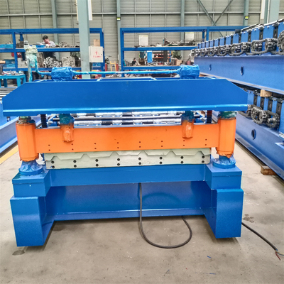 1200mm 1220mm Baja Warna Logam IBR 6 Rib Roof Wall Panel Roll Forming Machine