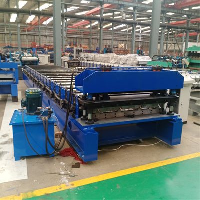 Pre Painted Steel Galvanized Ibr Roof Panel Roll Forming Machine Untuk Panel Dinding