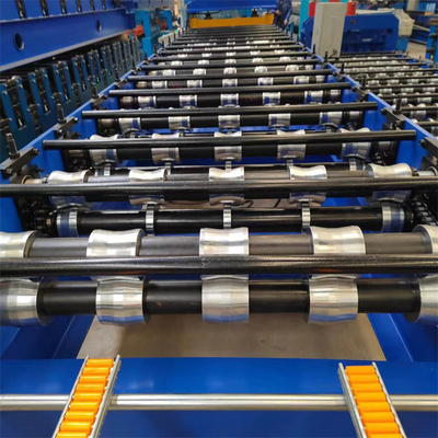 Metal Painted Casted Galvanized 840 Ibr Roof Panel Roll Forming Machine Untuk Bahan Bangunan