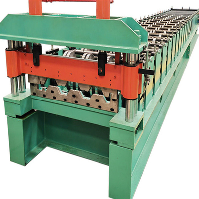 0.8mm-1.5mm Lantai Decking Roll Forming Machine galvanis Kecepatan Tinggi