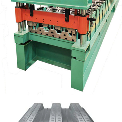 0.8mm-1.5mm Lantai Decking Roll Forming Machine galvanis Kecepatan Tinggi
