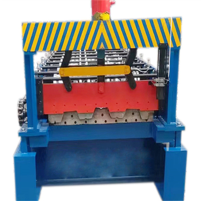 5kw Floor Decking Roll Forming Machine 10-15m / mnt Mesin Pembentuk Logam Atap