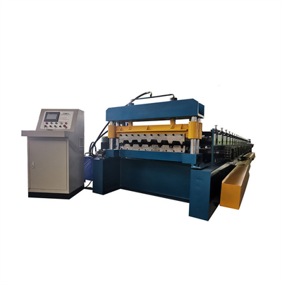 membangun Roof Deck Roll Forming Machine Kontrol PLC Sertifikasi ISO CE