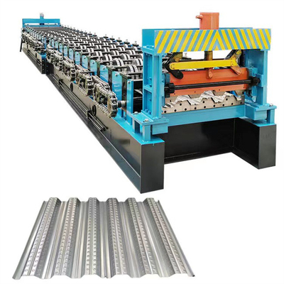 Roofing Floor Decking Roll Forming Machine Pemotongan Sistem Hidrolik