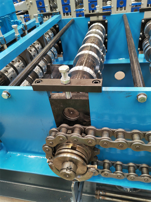 Roofing Floor Decking Roll Forming Machine Pemotongan Sistem Hidrolik