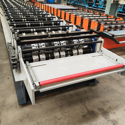 PLC Steel Deck Roll Forming Machine 20m / mnt Mesin Decking Lantai Kecepatan Tinggi