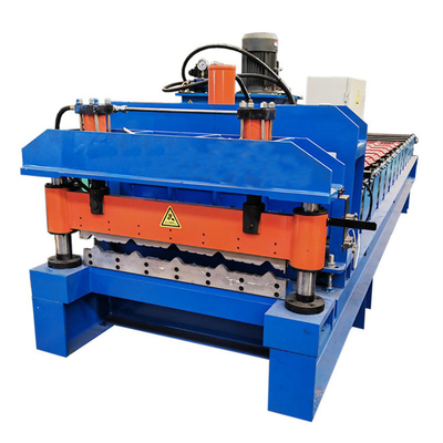 Otomatis Galvanis Metal Tile Glazed Metal Roofing Panel Sheets Roll Forming Machine