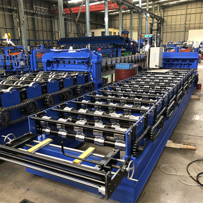 Otomatis Galvanis Metal Tile Glazed Metal Roofing Panel Sheets Roll Forming Machine