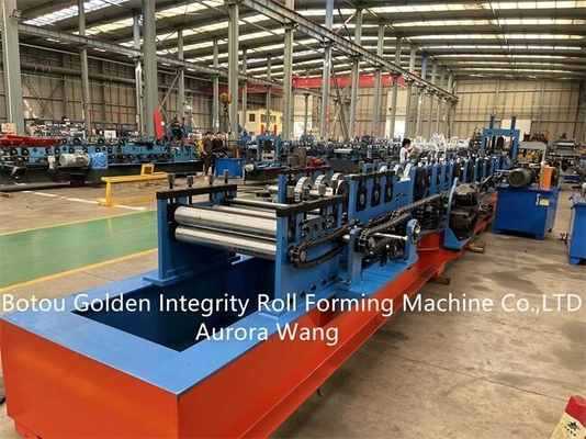 Lebar 80-300mm Saluran Membuat Mesin Konstruksi Bangunan CZ Purlin Roll Mantan