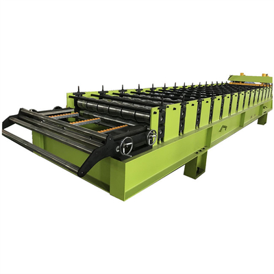 CE Mengkilap Tile Roll Forming Machine Warna Baja Metal Roof Tile Machine