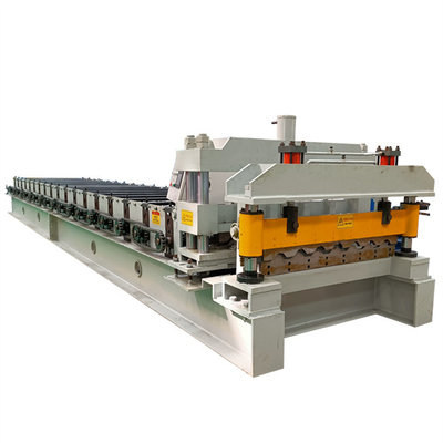 4kw Glazed Tile Roll Forming Machine Untuk Bahan Konstruksi Atap Lembar