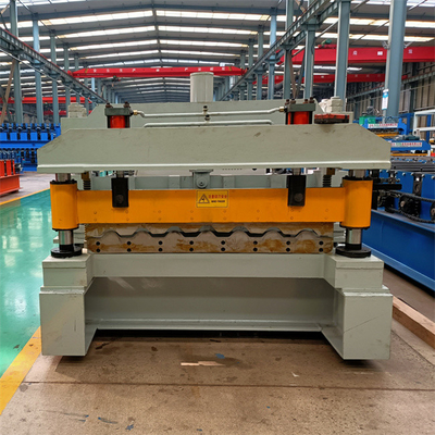 4kw Glazed Tile Roll Forming Machine Untuk Bahan Konstruksi Atap Lembar