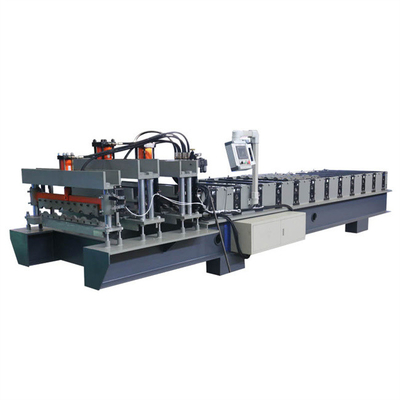 Lebar 914-1450mm Metal Tile Roll Forming Machine Untuk Panel Atap