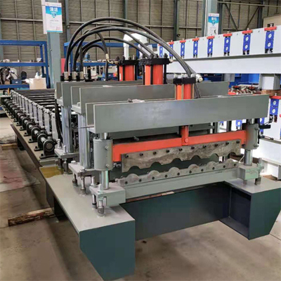 Mesin Roll Forming Ubin Berlapis Warna Berlapis 20m / mnt Mesin Pembuat Lembaran Atap