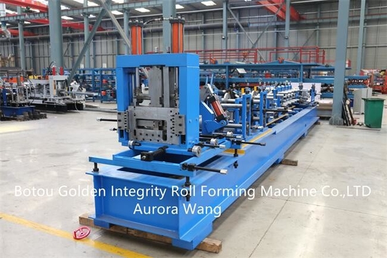 JCX Automatic C Purlin Roll Forming Machine 25m / mnt kecepatan tinggi