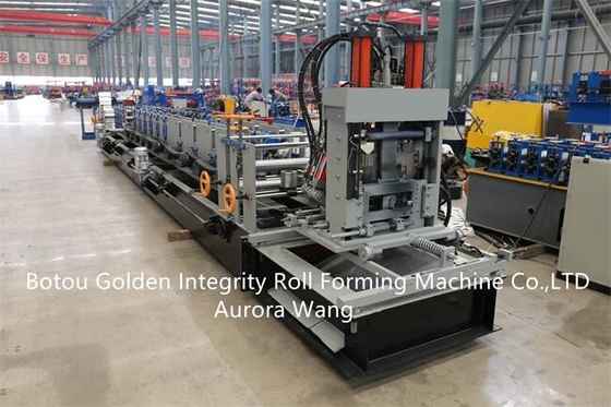 GI GL CZ Purlin Roll Forming Machine 25m / mnt Steel Framing Roll Mantan