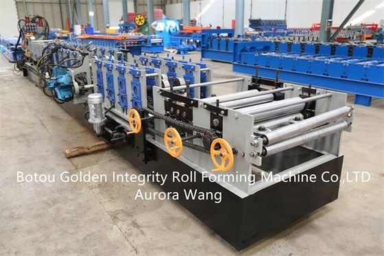 GI GL CZ Purlin Roll Forming Machine 25m / mnt Steel Framing Roll Mantan
